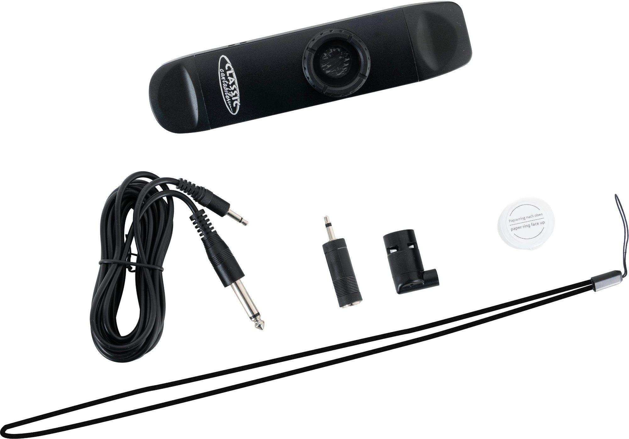 Classic Cantabile Blockflöte KAE1 E-Kazoo - Beidseitig spielbares Kazoo mit Tonabnehmer, 10-St., Robuster Aluminium-Korpus für satten Sound und Langlebigkeit