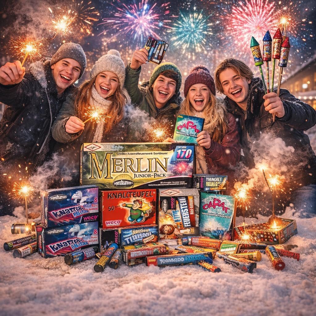 PYROHELD Geburtstagskerze Jugendfeuerwerk Set mit v. T. Silvesterartikeln - günstig online kaufen