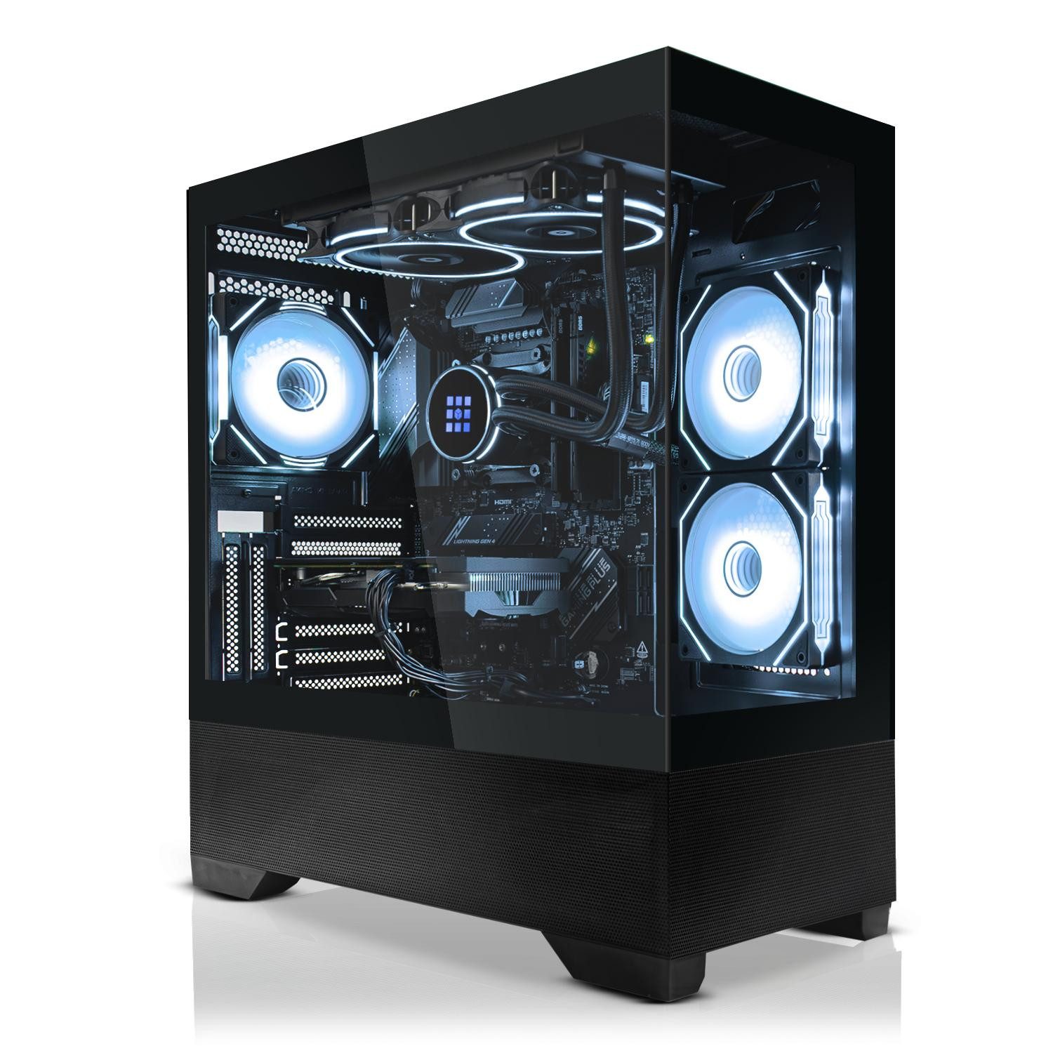 SYSTEMTREFF Gaming-PC (AMD 7800X3D 7800X3D, Nvidia GeForce RTX 5070 Ti, 32 GB RAM, Wasserkühlung)