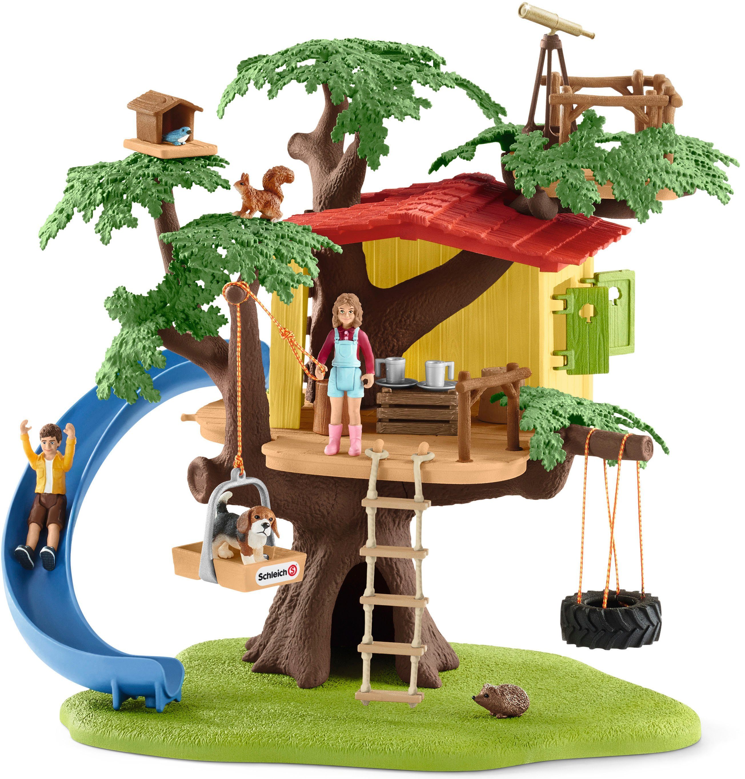 Schleich® Spielwelt FARM WORLD, Abenteuer Baumhaus (42408), Made in Europe