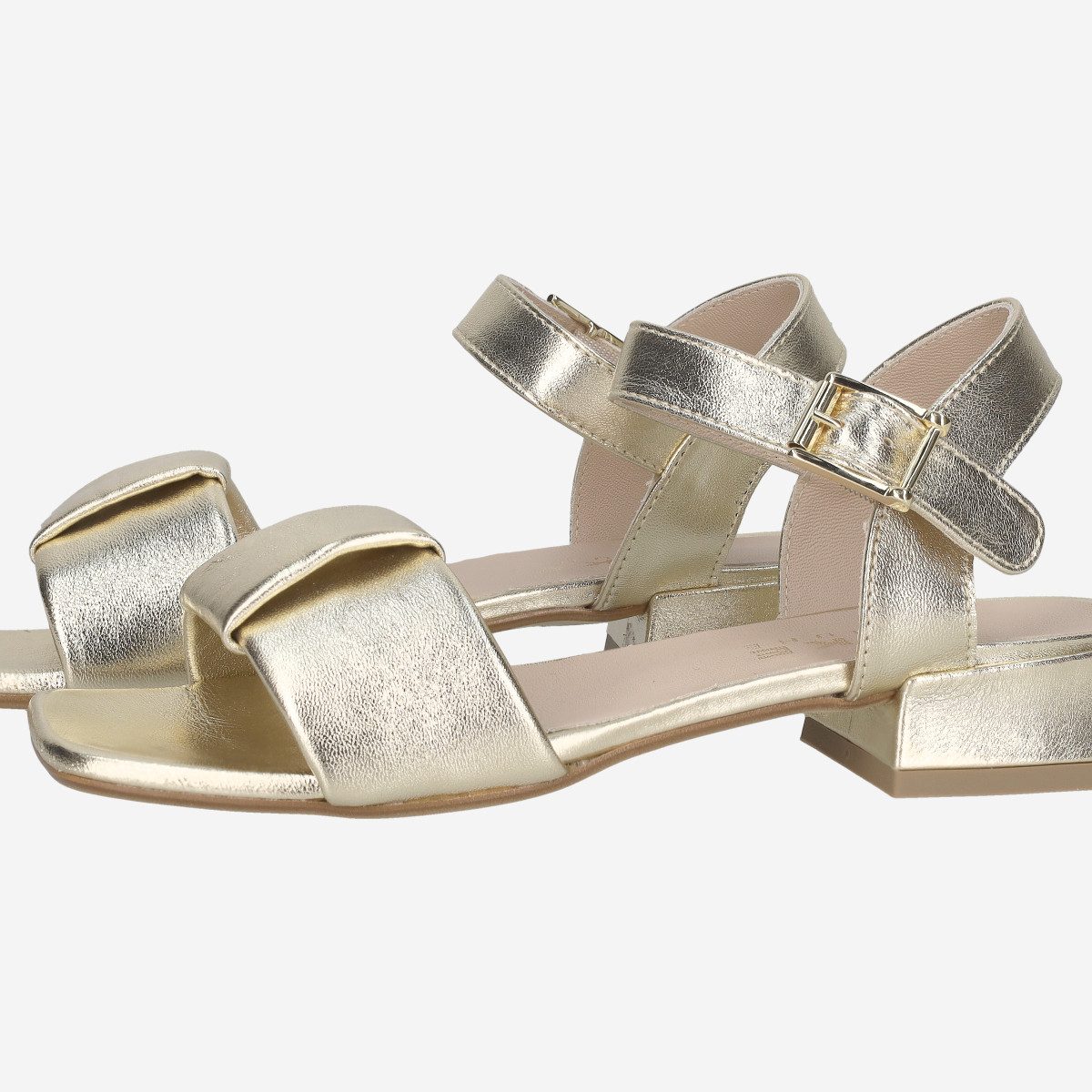 Lüke Schuhe Lüke Schuhe INGRID PLATINO, Sandaletten, Schnürschuhe, Gold, Damen Schnürschuh