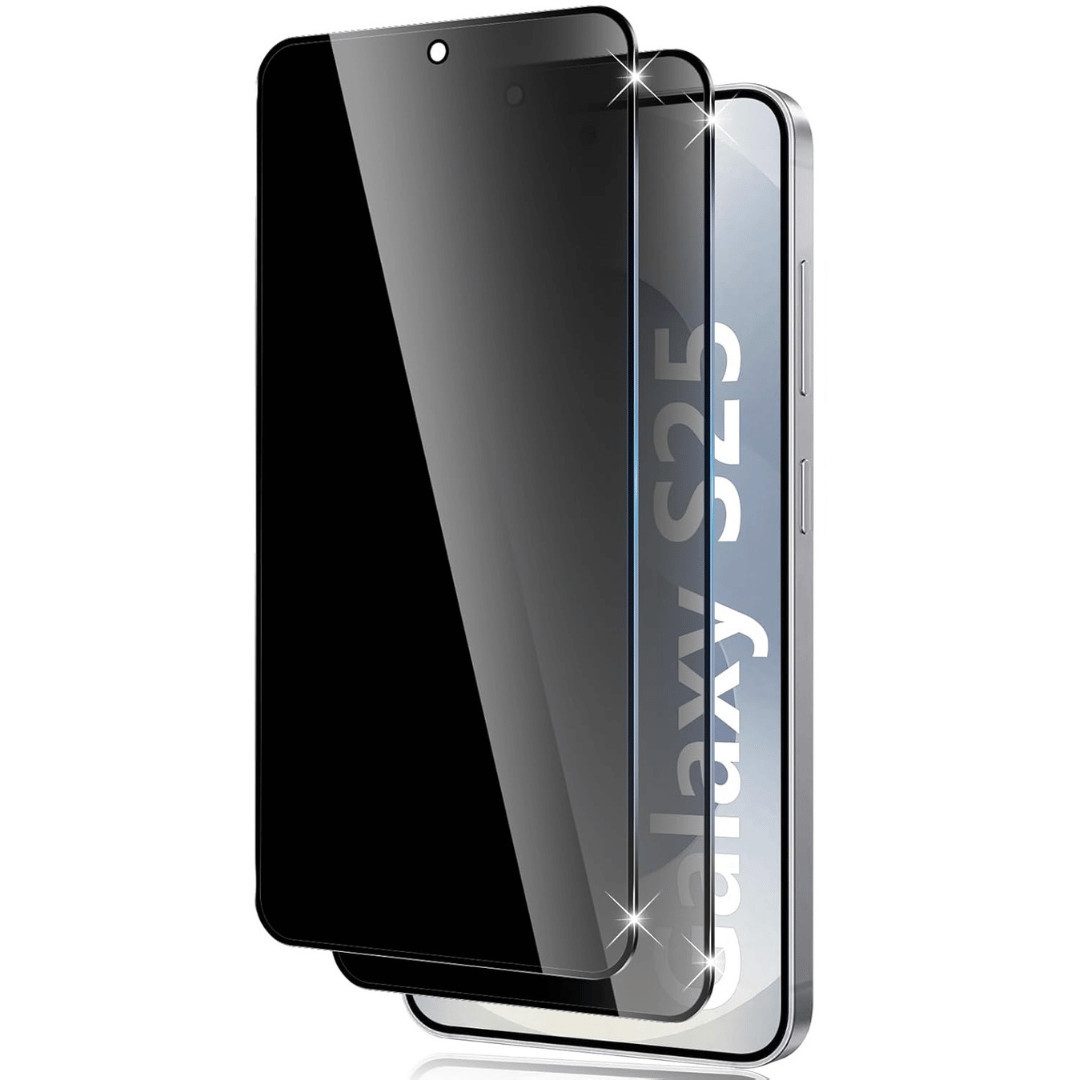 SmartUP Displayschutzglas 2X Schutzglas für Samsung Galaxy S25 Blickschutz Panzerglas Display 9H für Für Samsung Galaxy S25 5G, Anti-Spy, Sichtschutz
