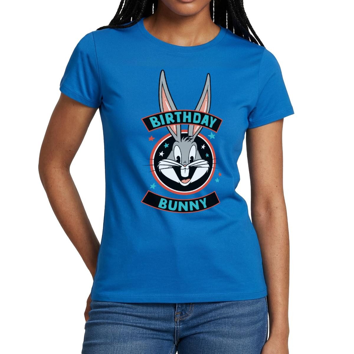 T-Shirt Looney Tunes Bugs Bunny Geburtstag Birthday Bunny Frauen T-Shirt