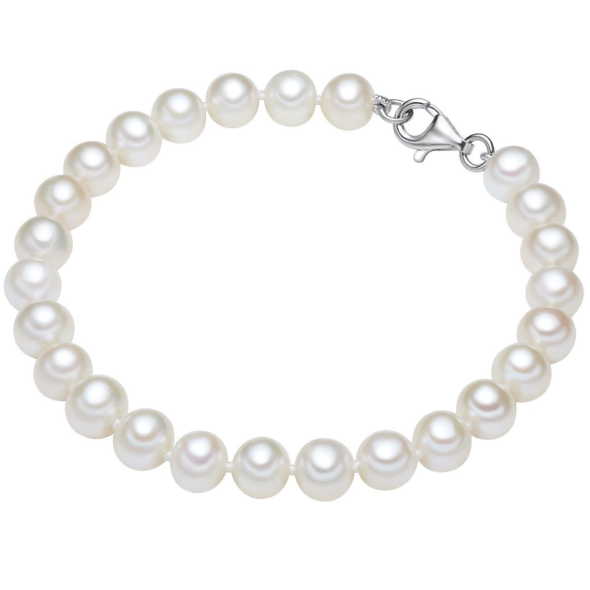 Valero Pearls Perlenarmband silber, mit Süßwasser-Zuchtperle günstig online kaufen
