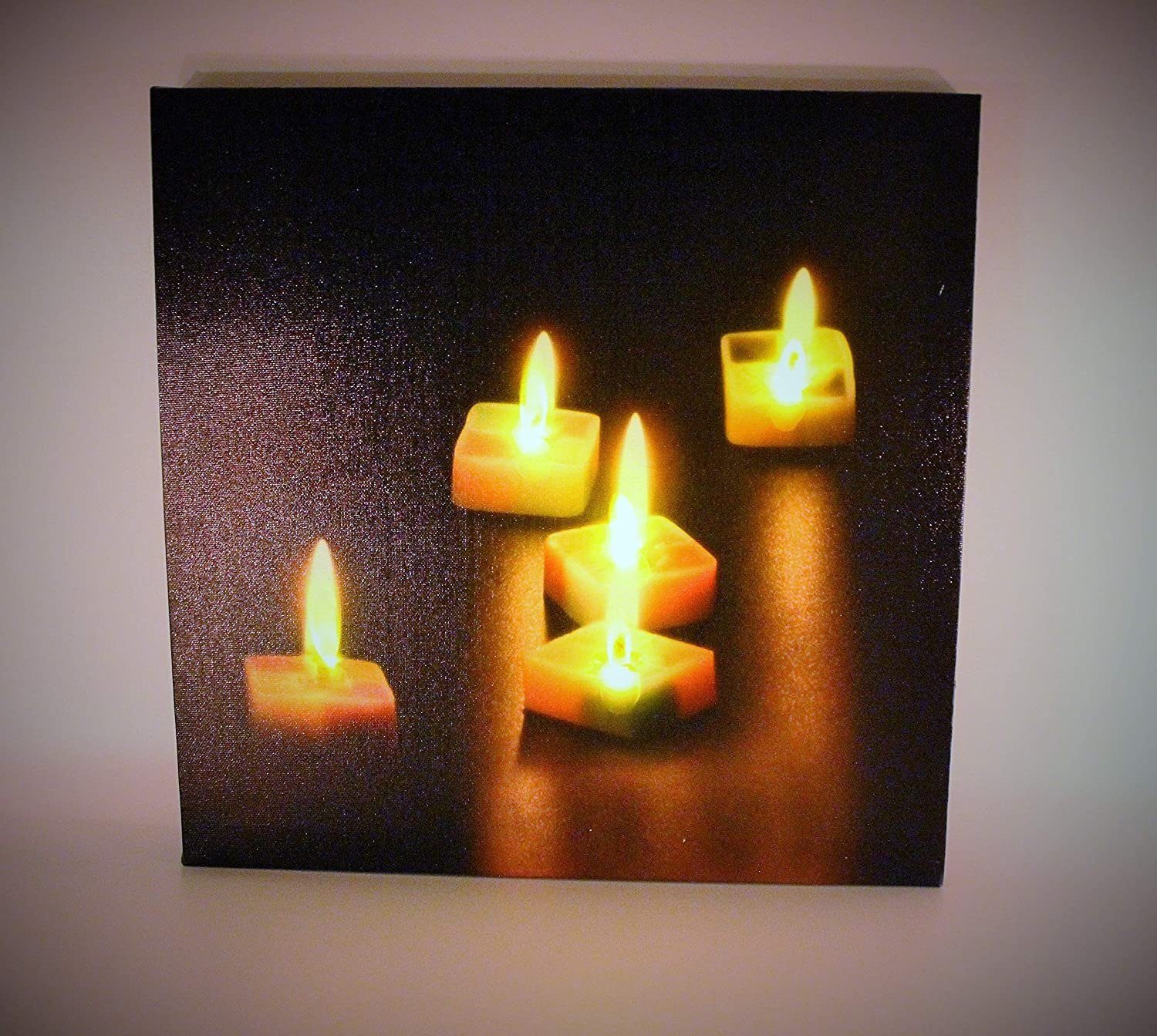Luna24 simply great ideas... Leinwandbild Leinwandbild 5er Kerzen 30x30 cm, Kerzen