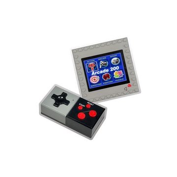 Millennium Arcade Bricks Spielekonsole M408, mit 200 Spiele, zum Zusammenbauen, portabel