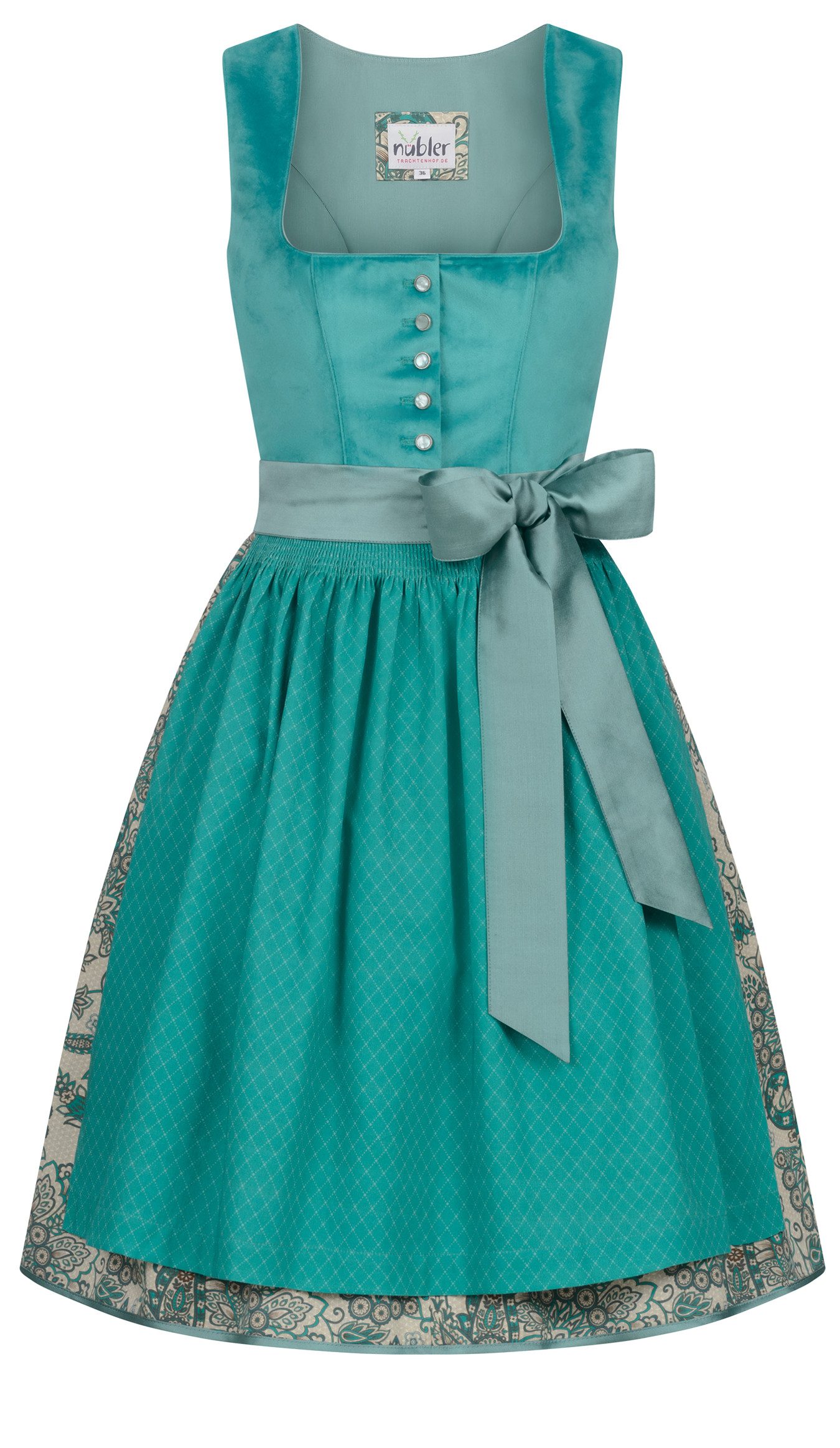 Nübler Trachtenkleid Midi Dirndl Gina in günstig online kaufen
