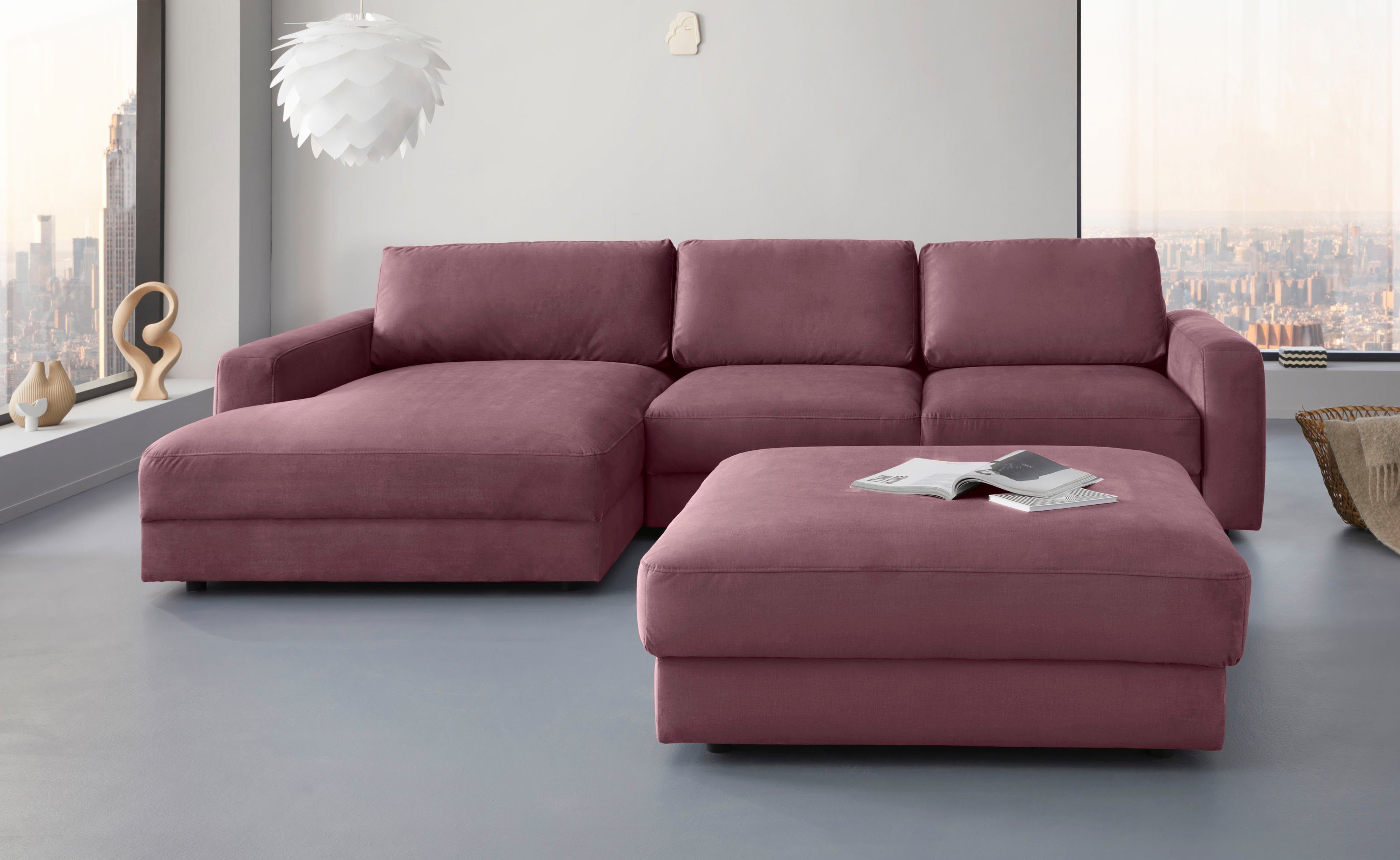 PLACES OF STYLE Ecksofa "Bloomfield, bequem und elegant, OTTOs Choice, Brei günstig online kaufen