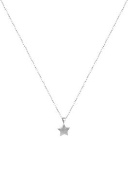 Nenalina Kette mit Anhänger Stern Star Anhänger Astro Gebürstet 925 Silber