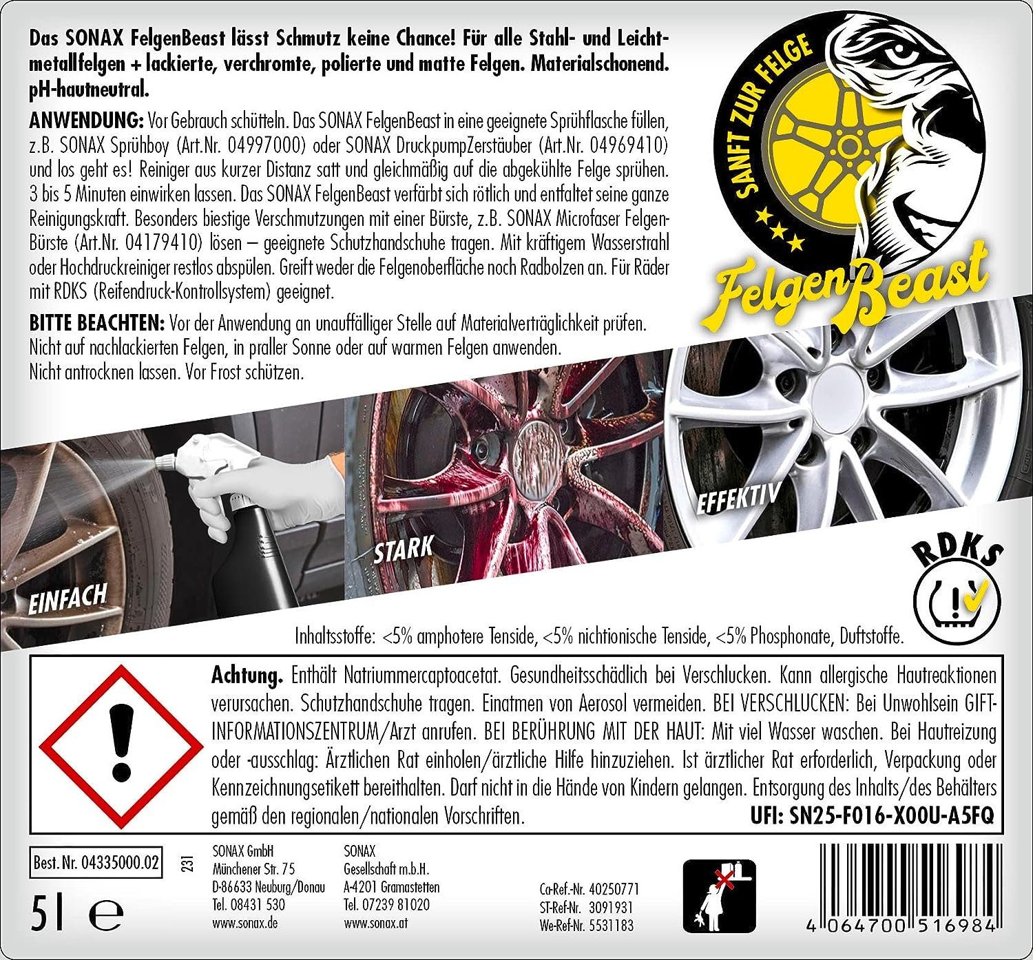 Thumbnail - Sonax SONAX Felgenreiniger FelgenBeast 5 L Felgenreiniger