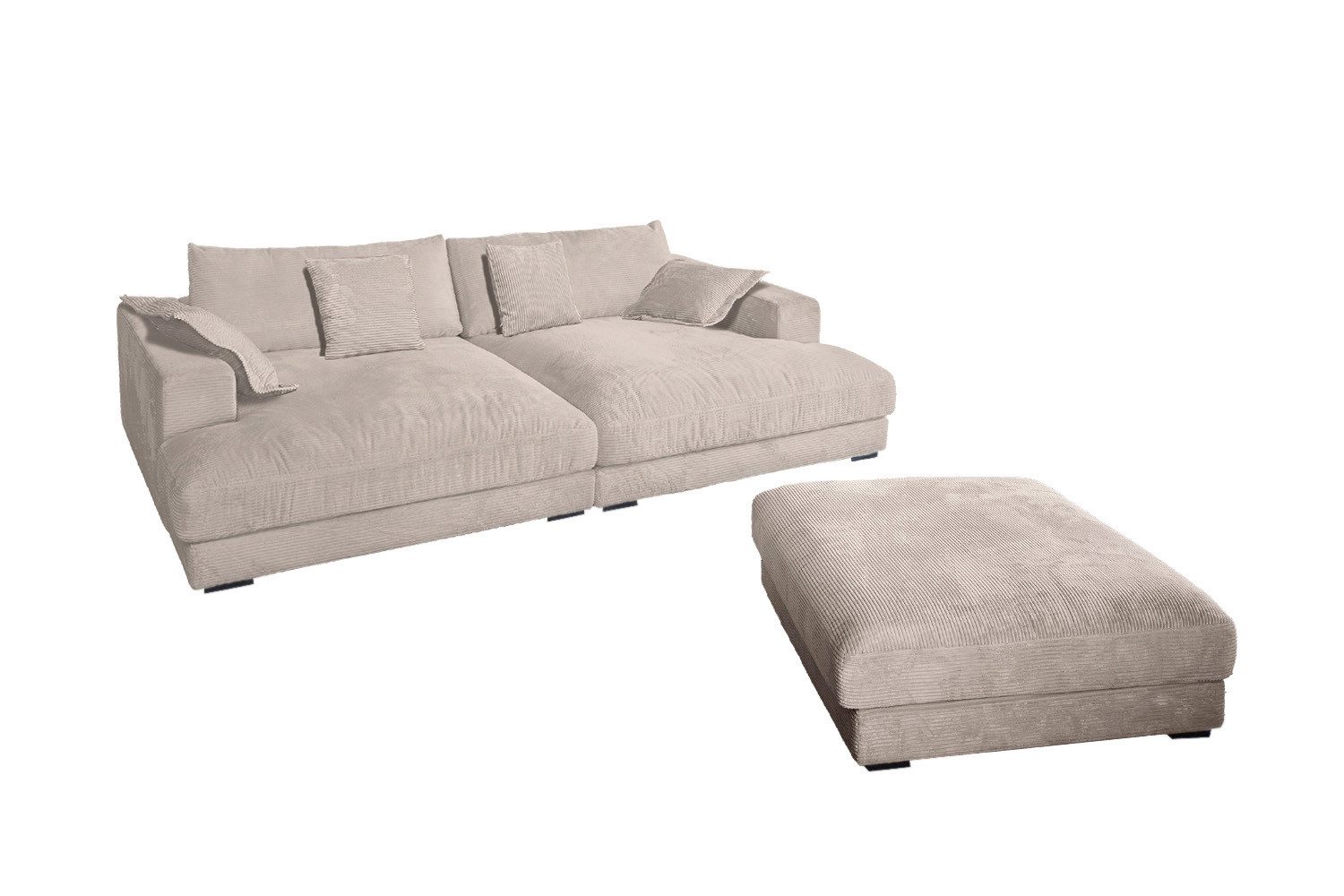 KAWOLA Big-Sofa MADELINE Großes Cordsofa - Entspannung pur - Wohnzimmer Cou günstig online kaufen