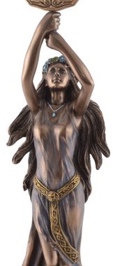 Vogler direct Gmbh Dekofigur Lady of the Lake hebt Excalibur, Veronesedesign, bronziert/coloriert, Kunststein, Größe: L/B/H ca. 12x11x34cm