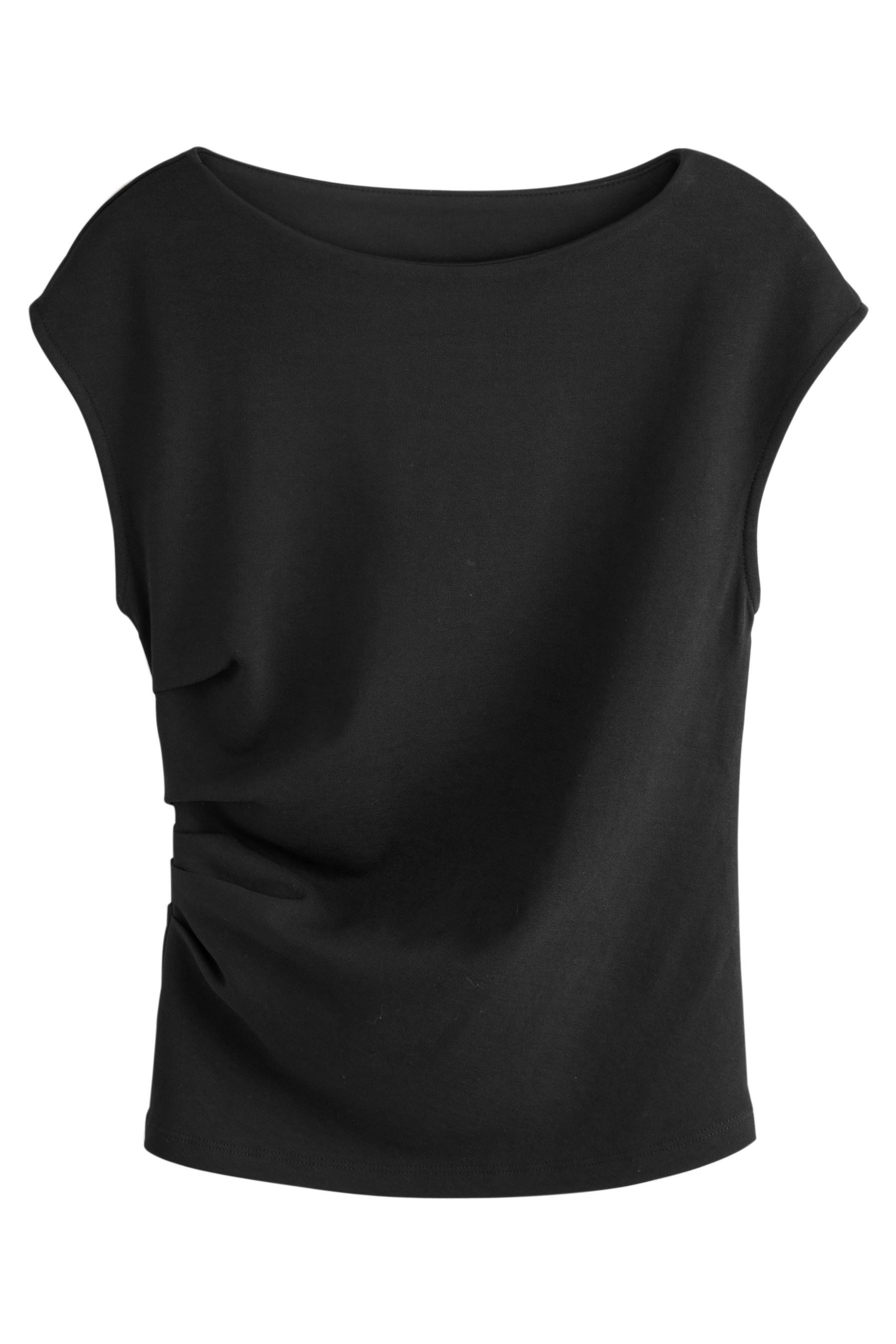 Next T-Shirt Drapiertes T-Shirt aus Jersey (1-tlg) günstig online kaufen