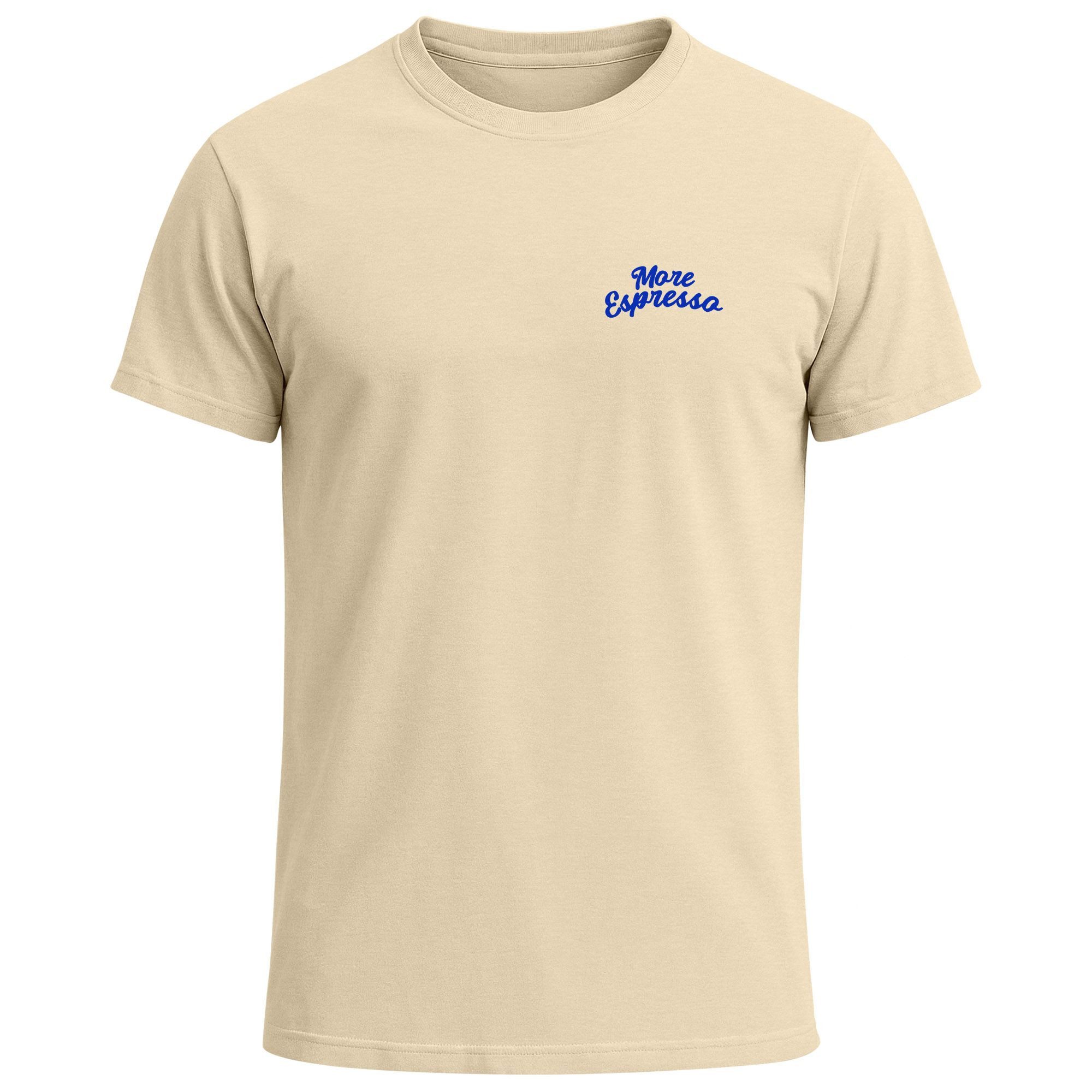 Neverless Print-Shirt Herren T-Shirt Backprint More Espresso Kaffeeliebhabe günstig online kaufen