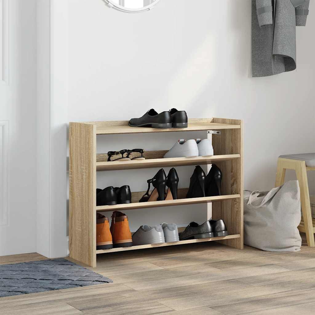 vidaXL Schuhregal Schuhregal Sonoma-Eiche 80x25x62 cm günstig online kaufen