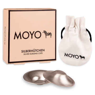 Moyo Silberhütchen Silberhütchen, 999er Feinsilber, Kühlend & Lindernd (1 Paar), 999er Feinsilber