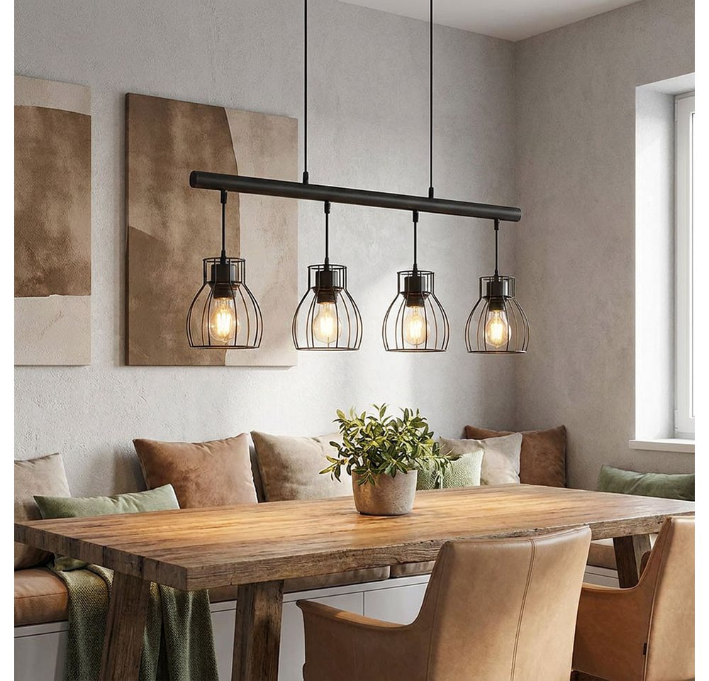 GLOBO LIGHTING Hängeleuchte, Leuchtmittel nicht inklusive, Vintage Pendelleuchte Hängelampe Esstisch Hängeleuchte Industrial