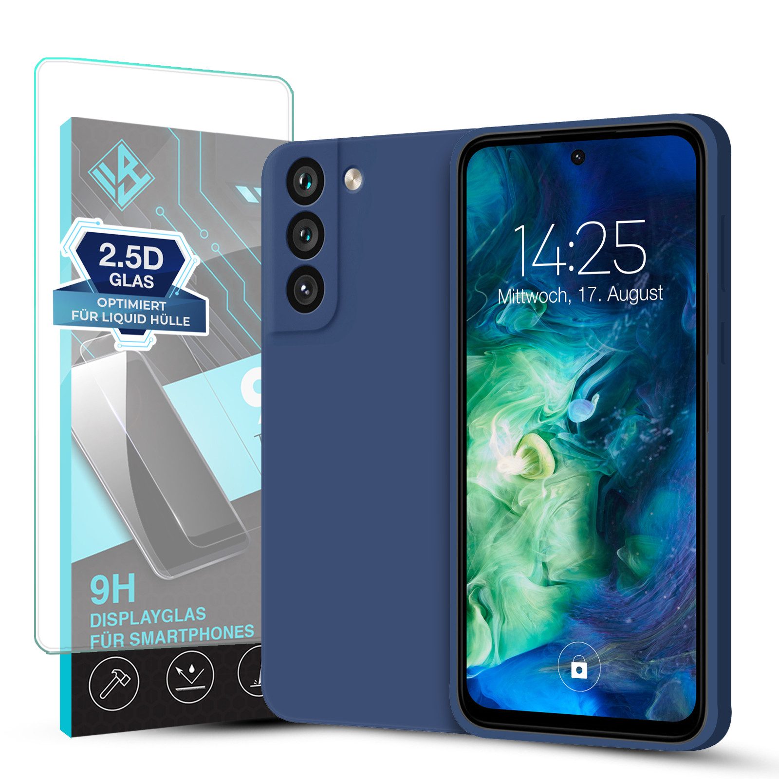 Tec-Expert Handyhülle SoftGrip Cover Hülle für Samsung Galaxy S21 5G, Handy Case Bumper integrierter Kameraschutz flexibel