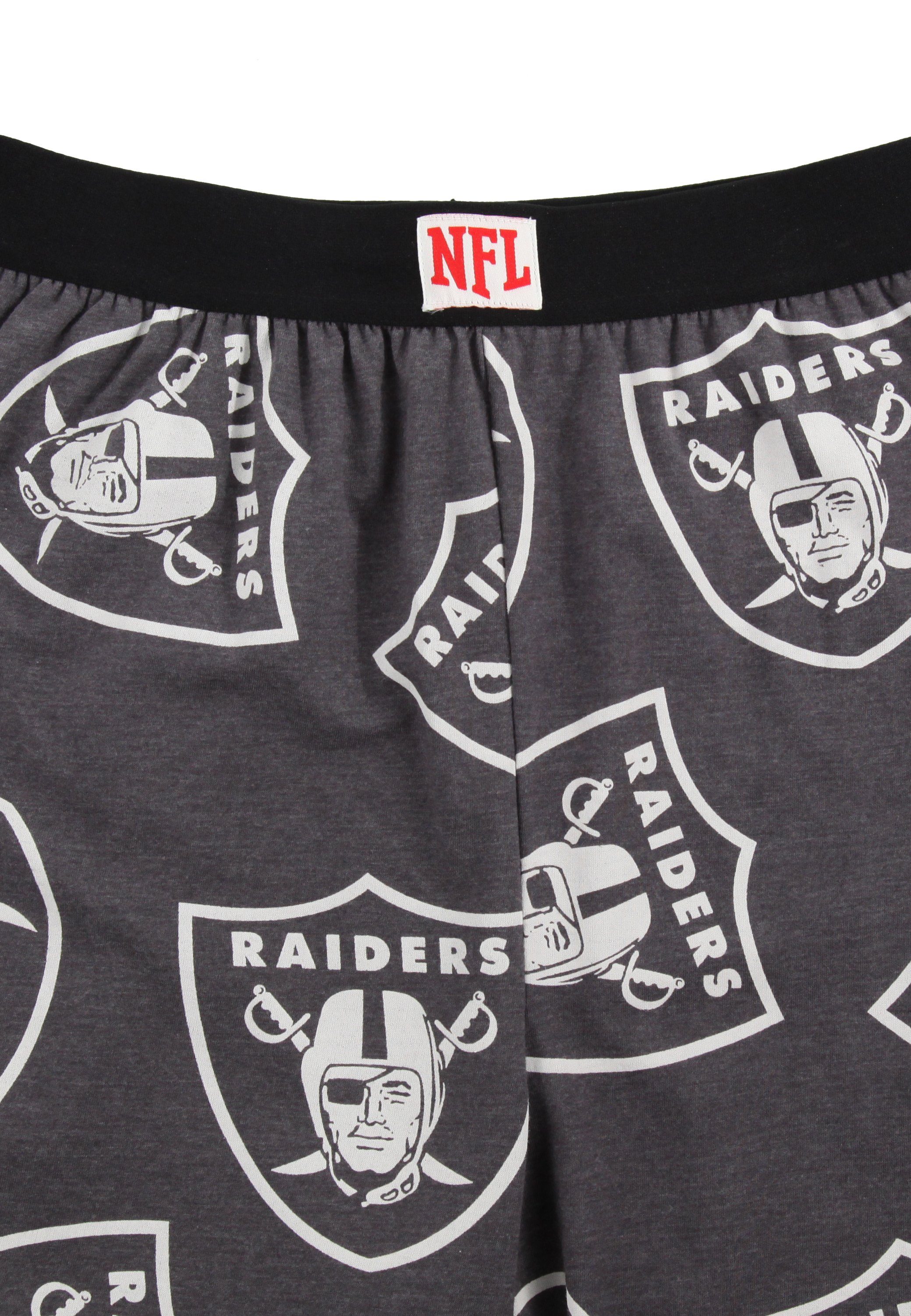 Recovered Loungepants Loungepants Vegas Charcoal Raiders NFL Las Logo Marl Outline