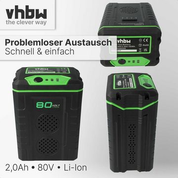 vhbw kompatibel mit Stiga Combi 48 AE, Combi 50 S AE Akku Li-Ion 2000 mAh (80 V)