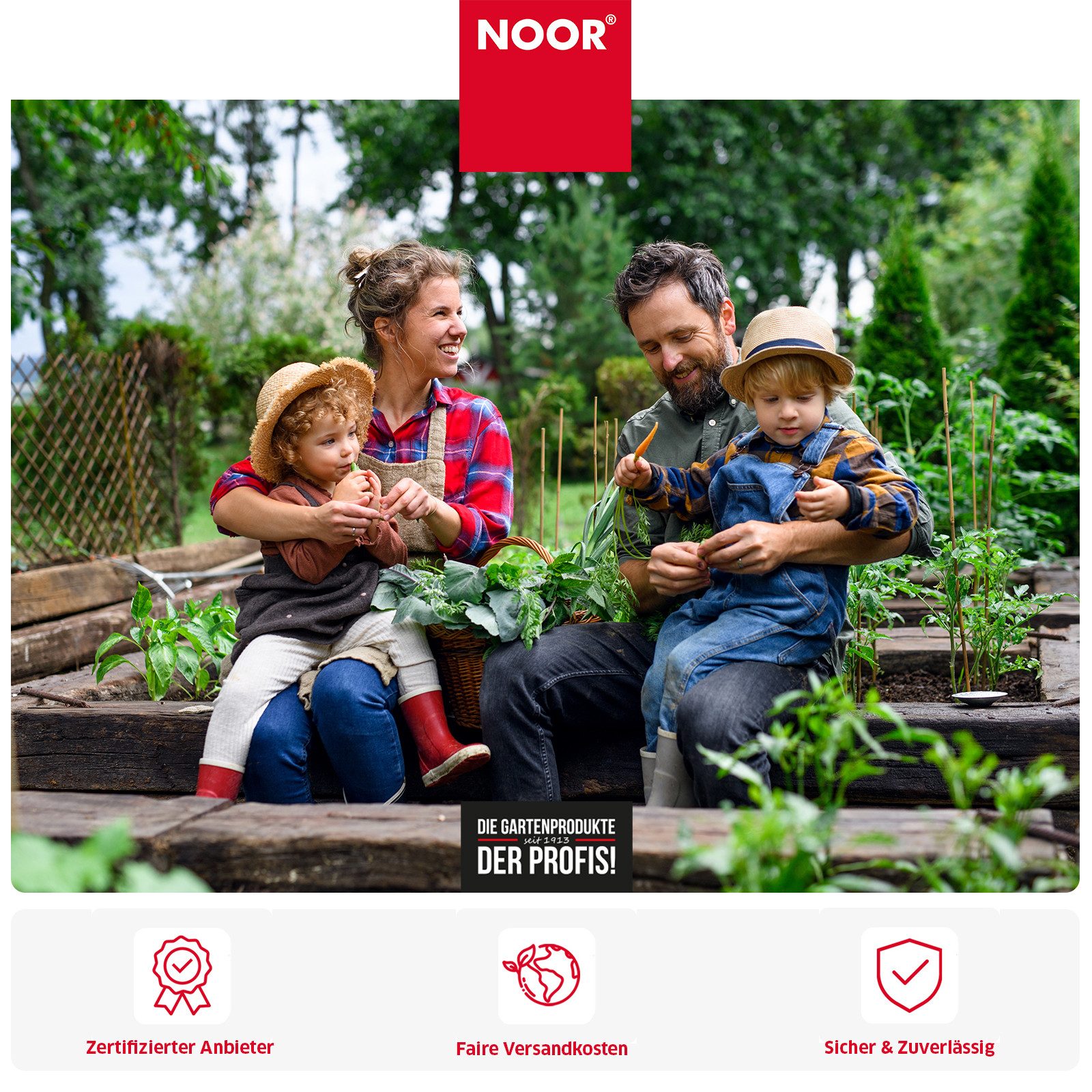 NOOR Volierendraht Maschendrahtzaun - Schutz für Garten & Grundstück, Robuster Drahtzaun - flexibel einsetzbar für Garten & Tierbereiche – Bild 5 von 5