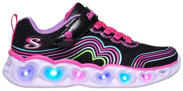 Skechers Kids HEART LIGHTS Sneaker mit gepolstertem Schaftrand, Freizeitschuh, Halbschuh, Schnürschuh