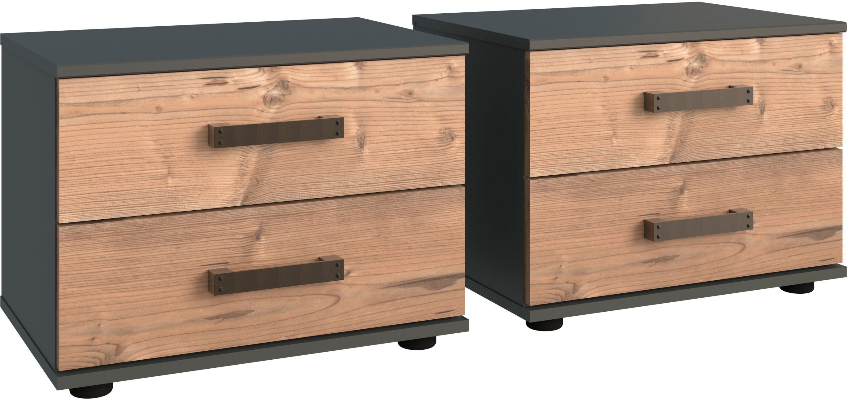 Wimex Schlafzimmer-Set Stockholm, rustikaler Look im Industrial Design, (Set), 6-teilig – Bild 5 von 5