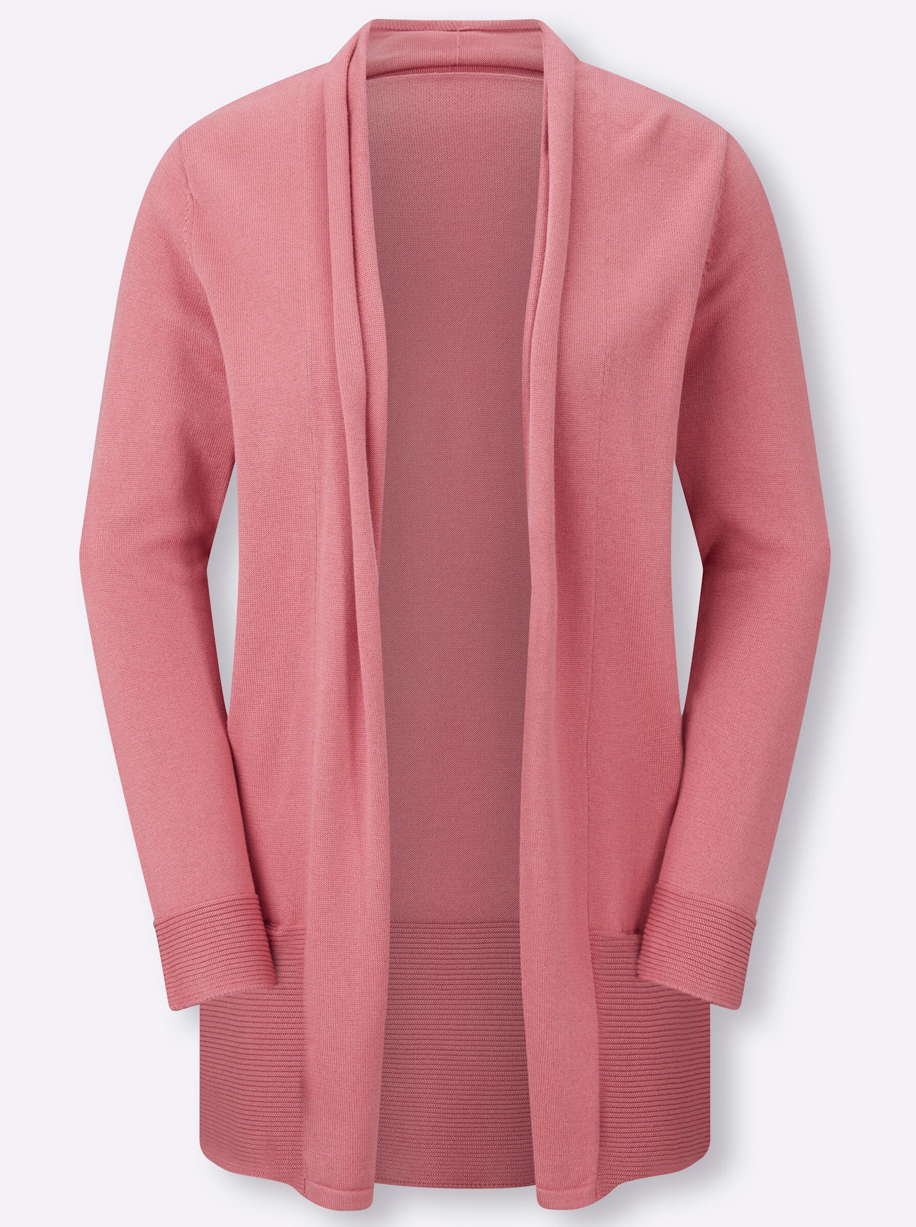 Strickjacke Long-Strickjacke Langarm