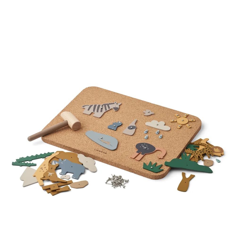 Liewood Kreativset Liewood Holzspielzeug, Pinnwand – Esteban, Все zusammen/Sandy