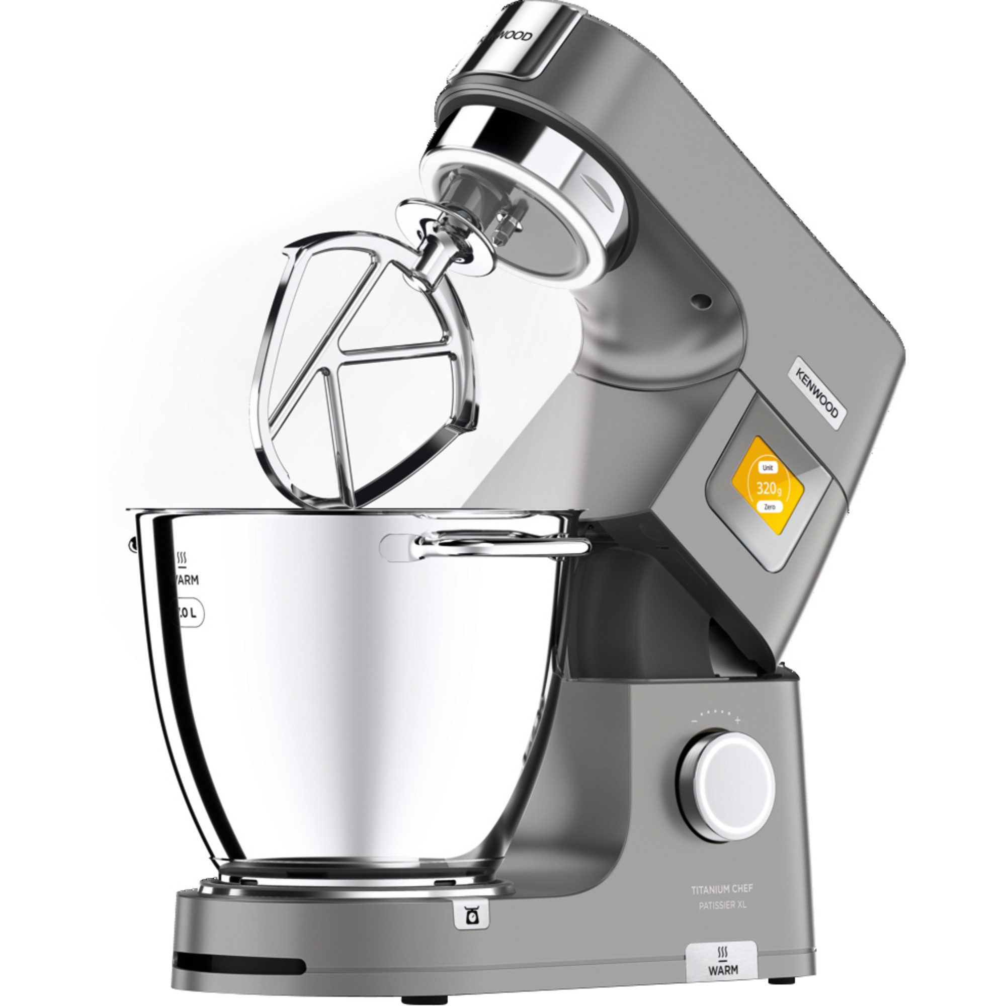 KENWOOD Küchenmaschine Titanium Chef Patissier XL Küchenmaschine KWL90.004SI, 1400 W, 7 l Schüssel