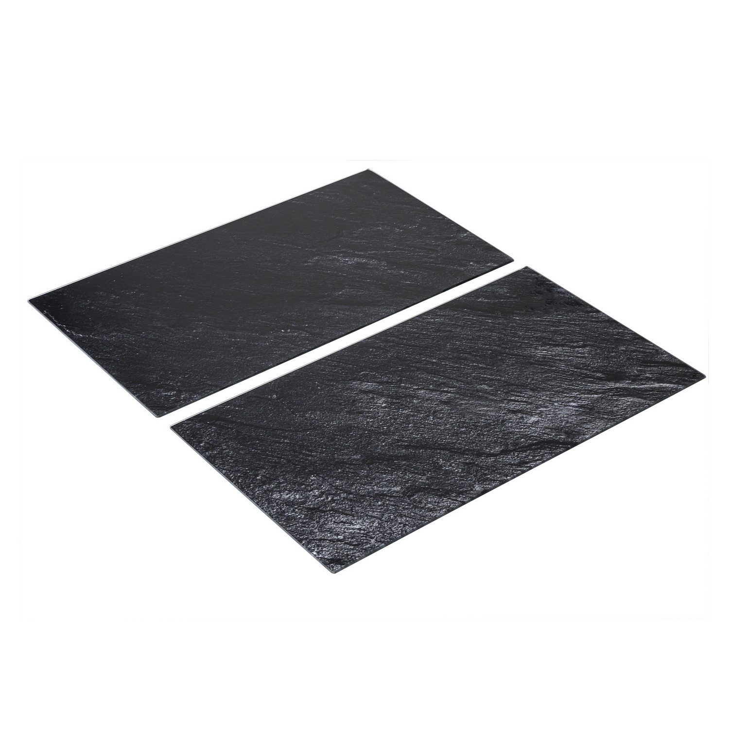 Haushalt International Herd-Abdeckplatte Herdabdeckung, (2 tlg., hygienische Oberfläche - hitzebeständig), Motivauswahl, aus spezialgehärtetem Sicherheitsglas