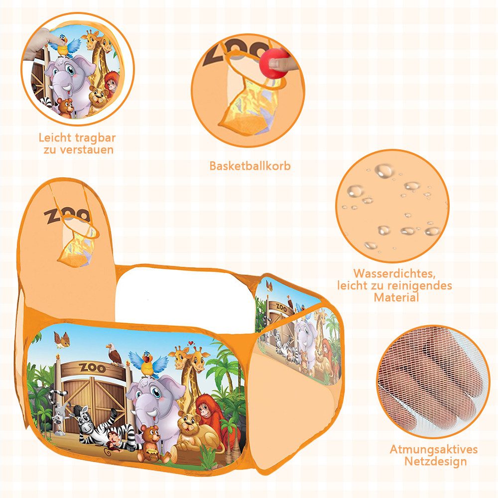 ZEUOPQ Bällebad Spielzelt Tierparadies Kinderzelt Mit günstig online kaufen