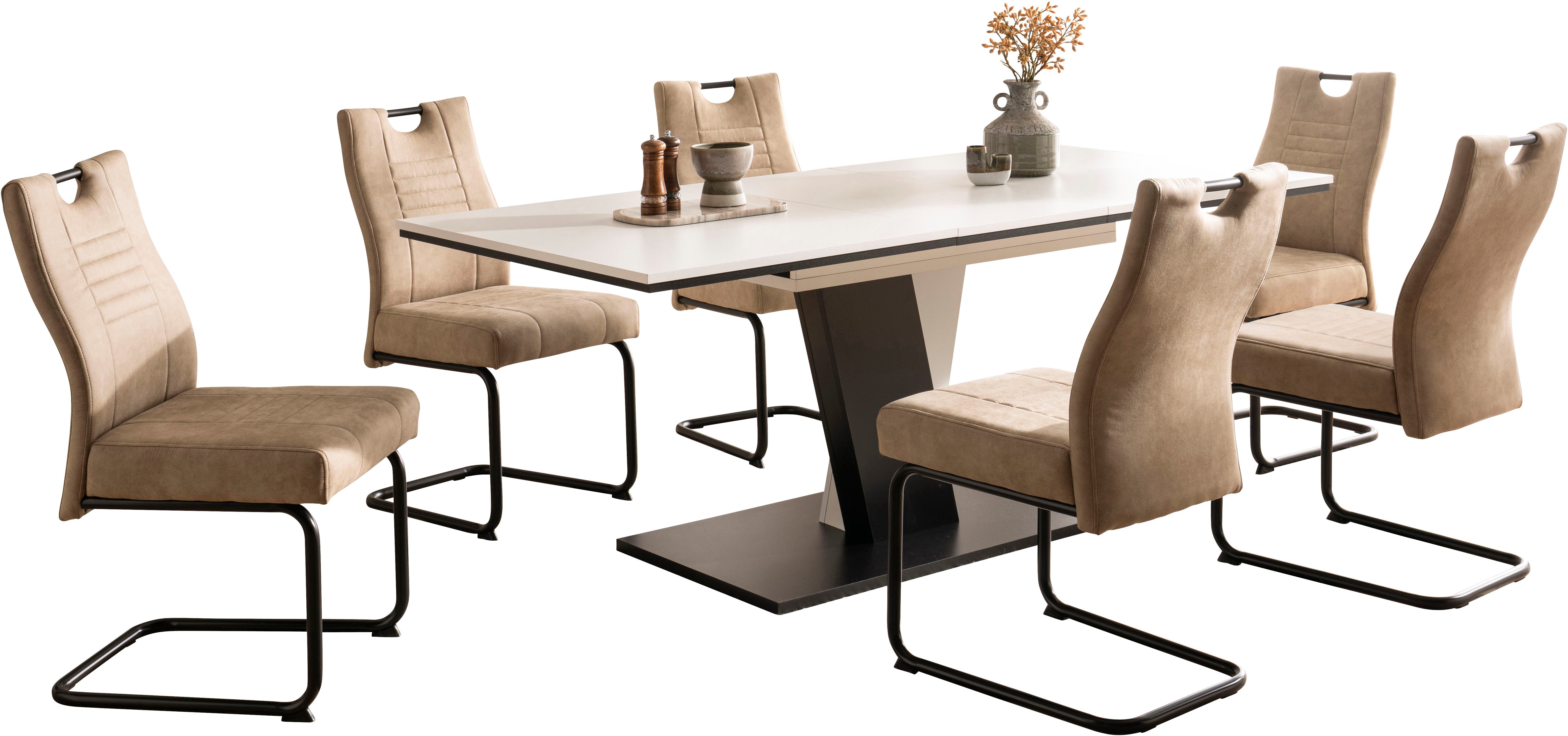 OTTO home Essgruppe "Altona", Esstisch ausziehbar plus 6 Stühle, TOPSELLER! günstig online kaufen