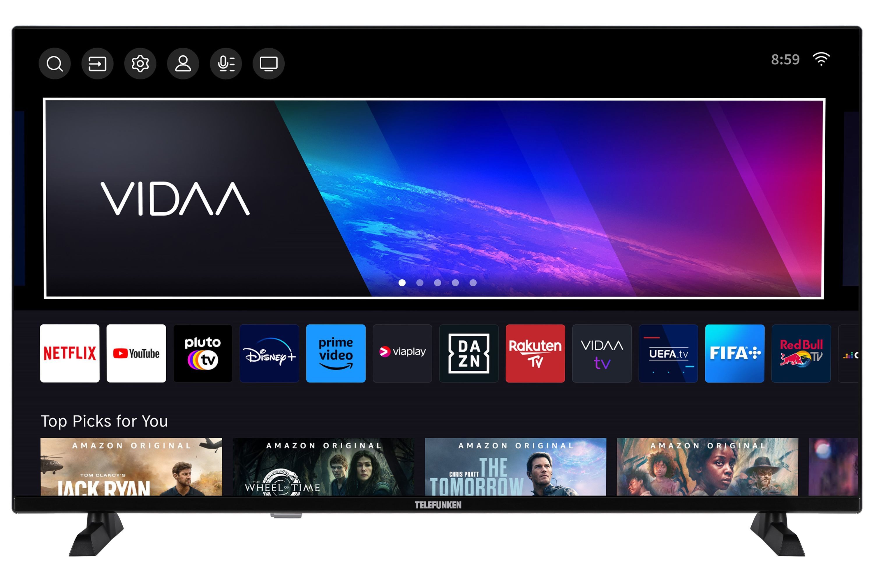 Telefunken QF40VP750S QLED-Fernseher (102 cm/40 Zoll, Full HD, VIDAA Smart TV, VIDAA Smart TV, HDR, Triple-Tuner) ! RABATT: 45.46% Telefunken QF40VP750S QLED-Fernseher (102 cm/40 Zoll, Full HD, VIDAA Smart TV, VIDAA Smart TV, HDR, Triple-Tuner) ! RABATT: 45.46%