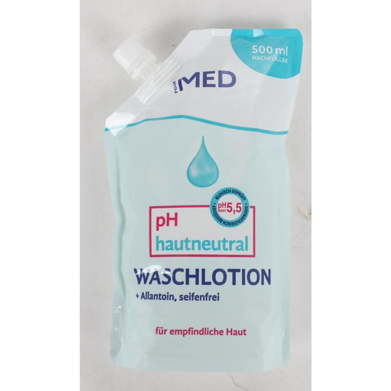 Pharmamedico GmbH Fußpeeling 12x 500ml REAM Med Waschlotion seifenfrei Nachfüllpack empfindliche