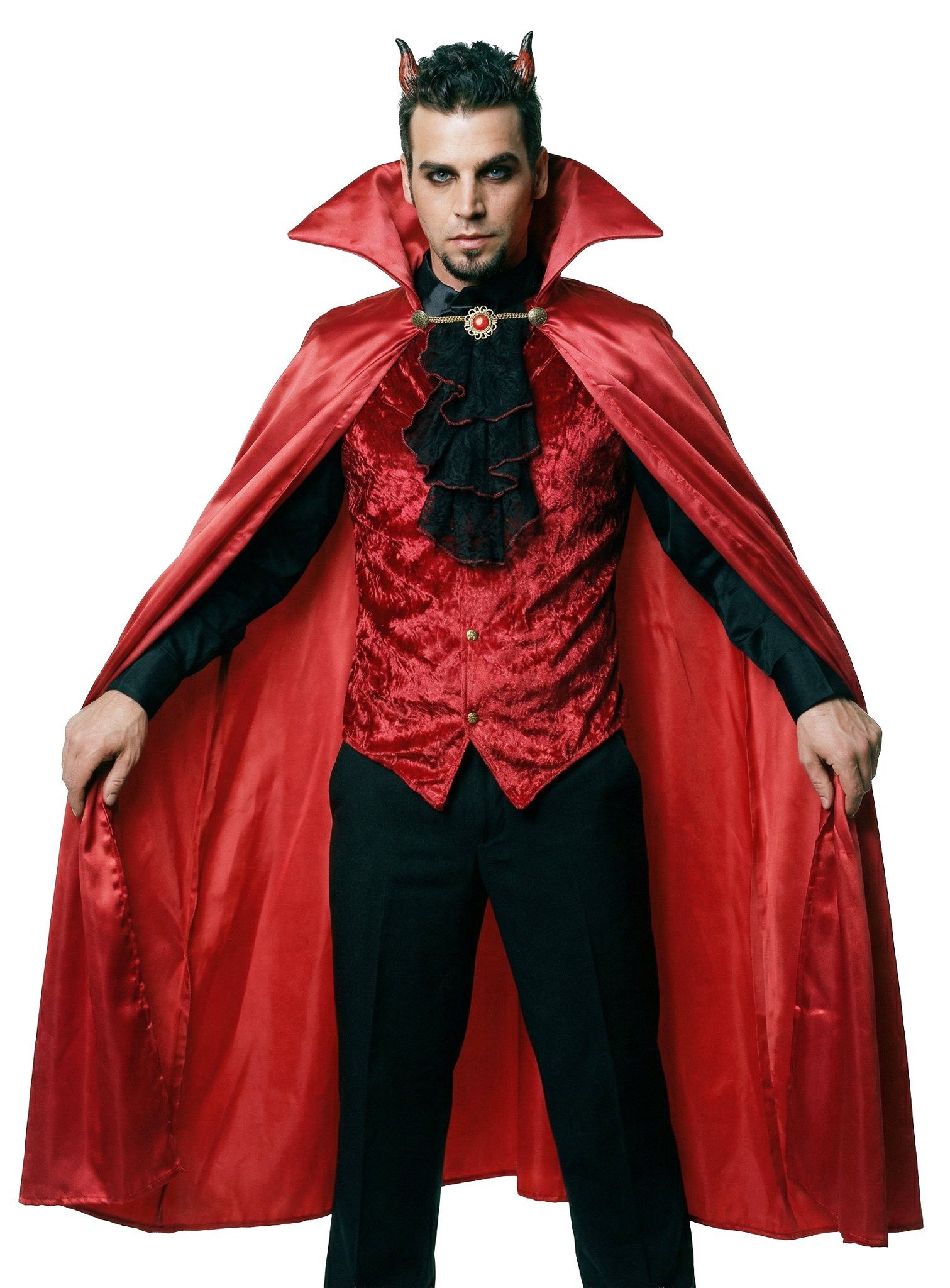 In Character Teufel-Kostüm Teufel - Karnevalskostüm Faschingskostüm Herren, Teuflisches Halloween-Kostüm für Männer