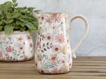 Chic Antique Tischvase Chic Antique - Kanne Krug für Blumen Vase Blumenvase 1,1 L