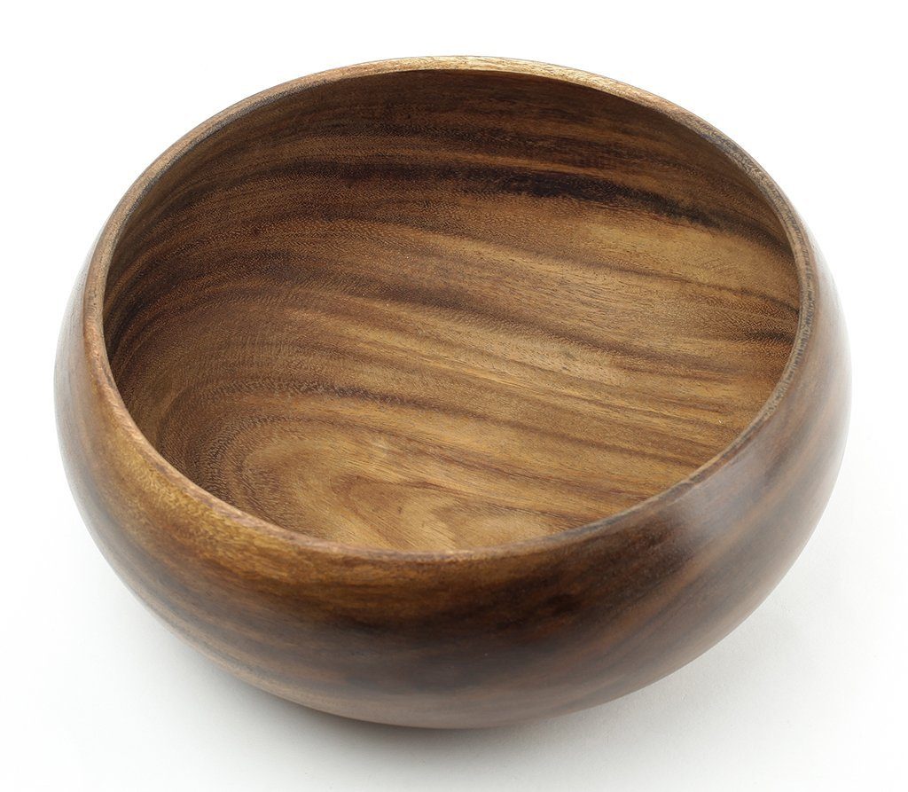 Levandeo® Dekoschale, Holzschale Akazie 15x4,5cm rund Holz Schale Obstschal günstig online kaufen