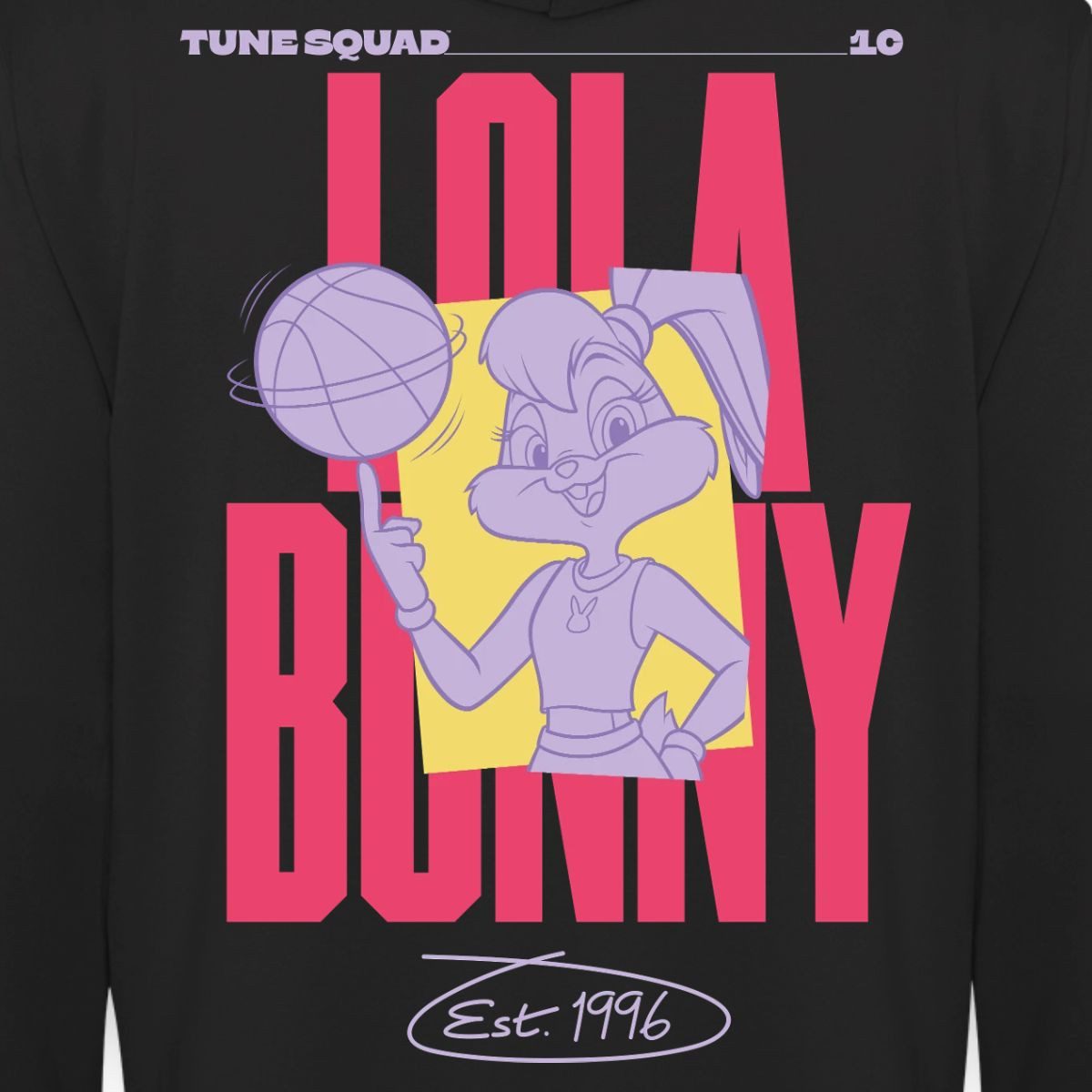 Spreadshirt Hoodie Looney Tunes Lola Bunny Mit Basketball Est. 1996 Unisex Hoodie (1-tlg)