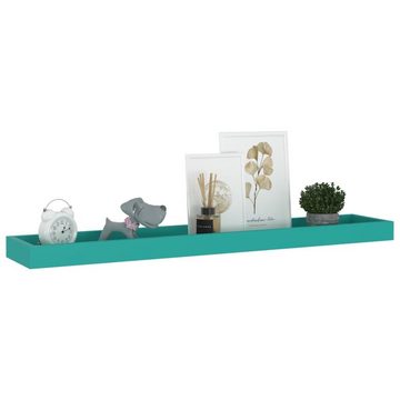 vidaXL Regal Loggia Wandregale 2 Stk. Blau 80x15x4 cm MDF, 2-tlg.