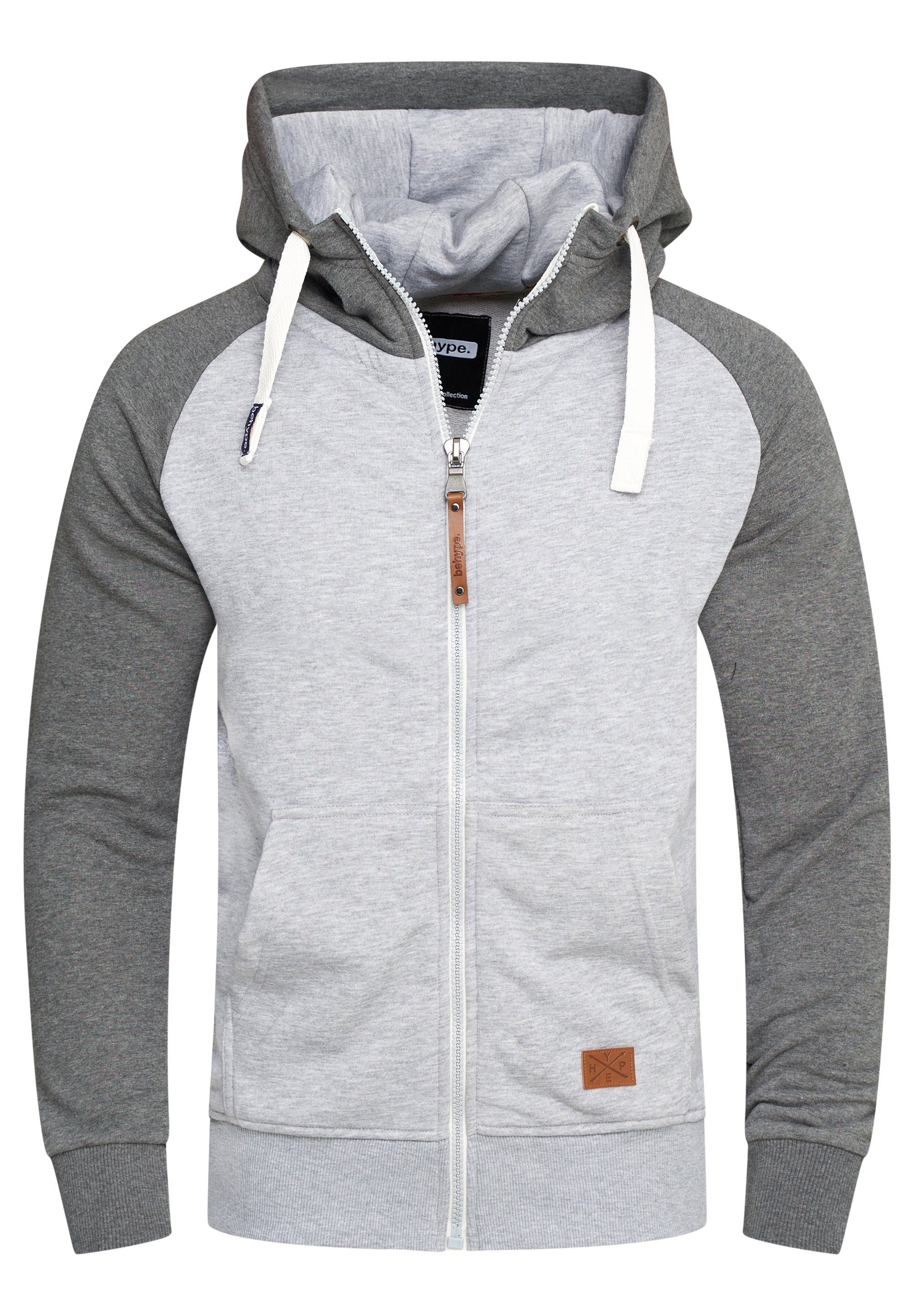 behype Kapuzensweatjacke BHDISUK Herren Kapuzenpullover Hoodie günstig online kaufen