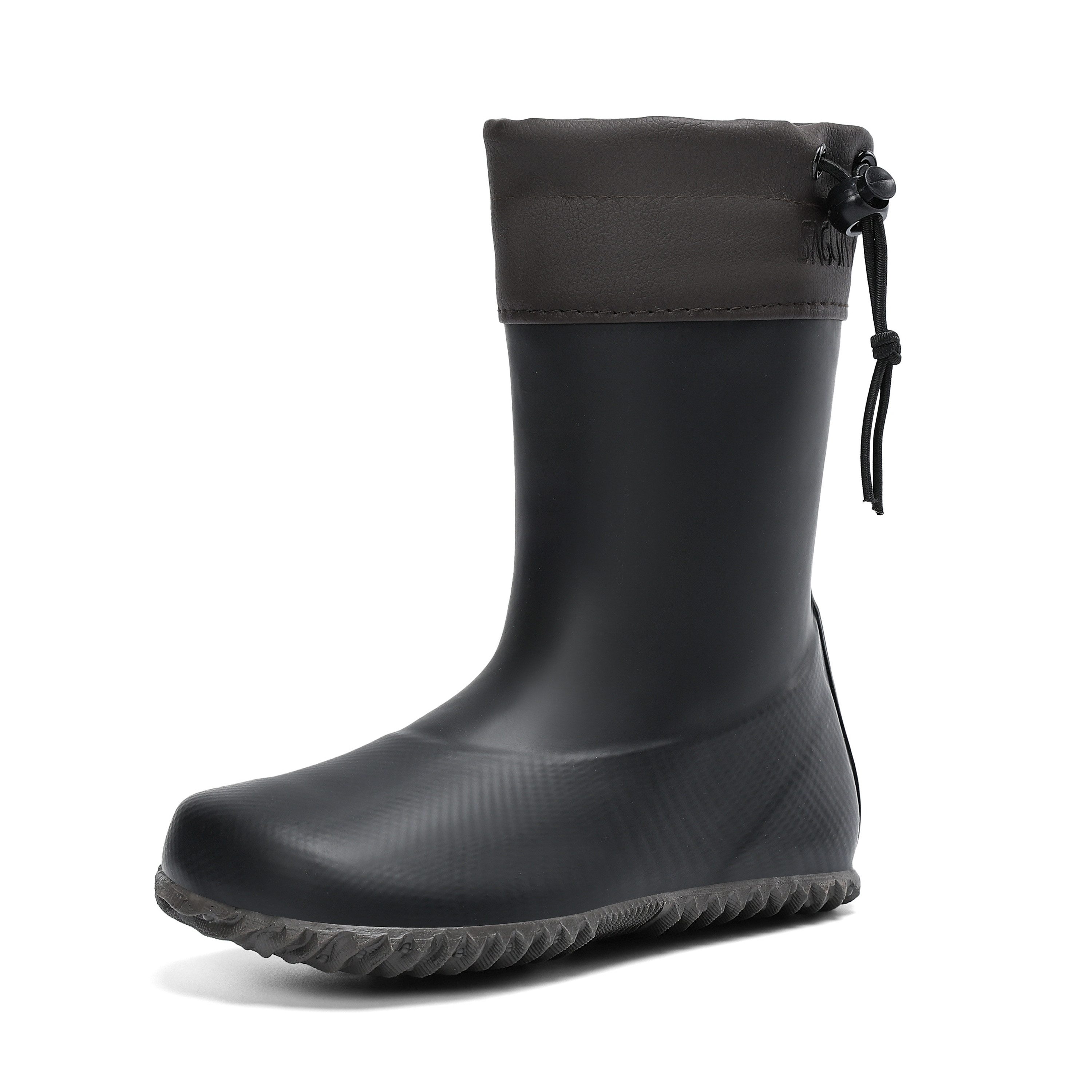 SAGUARO Barfußschuhe (Festival) Barfuß - Gummistiefel (3mm Sohlenstärke, Nullabsatz, bequem, leicht, leicht-gefüttert, rutschfest) Winter-Stiefel wasserdicht Regenschuhe Regen-Stiefel Schuhkragen vegan