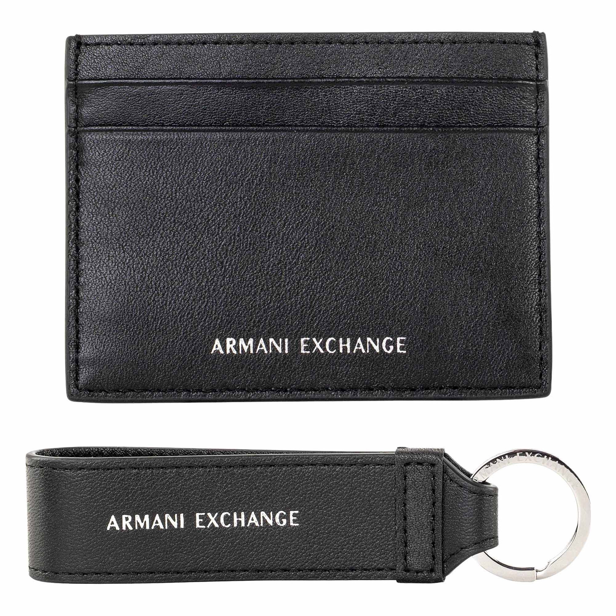 ARMANI EXCHANGE Geldbörse Herren Geldbörse Leder Plain Leather Gift Set