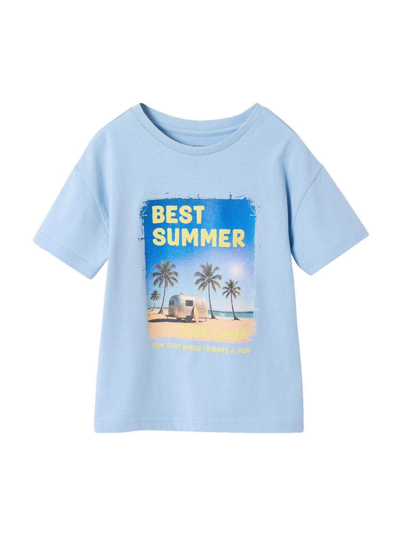 Kurzarmshirt T-Shirt Kinder, Recycling-Baumwolle