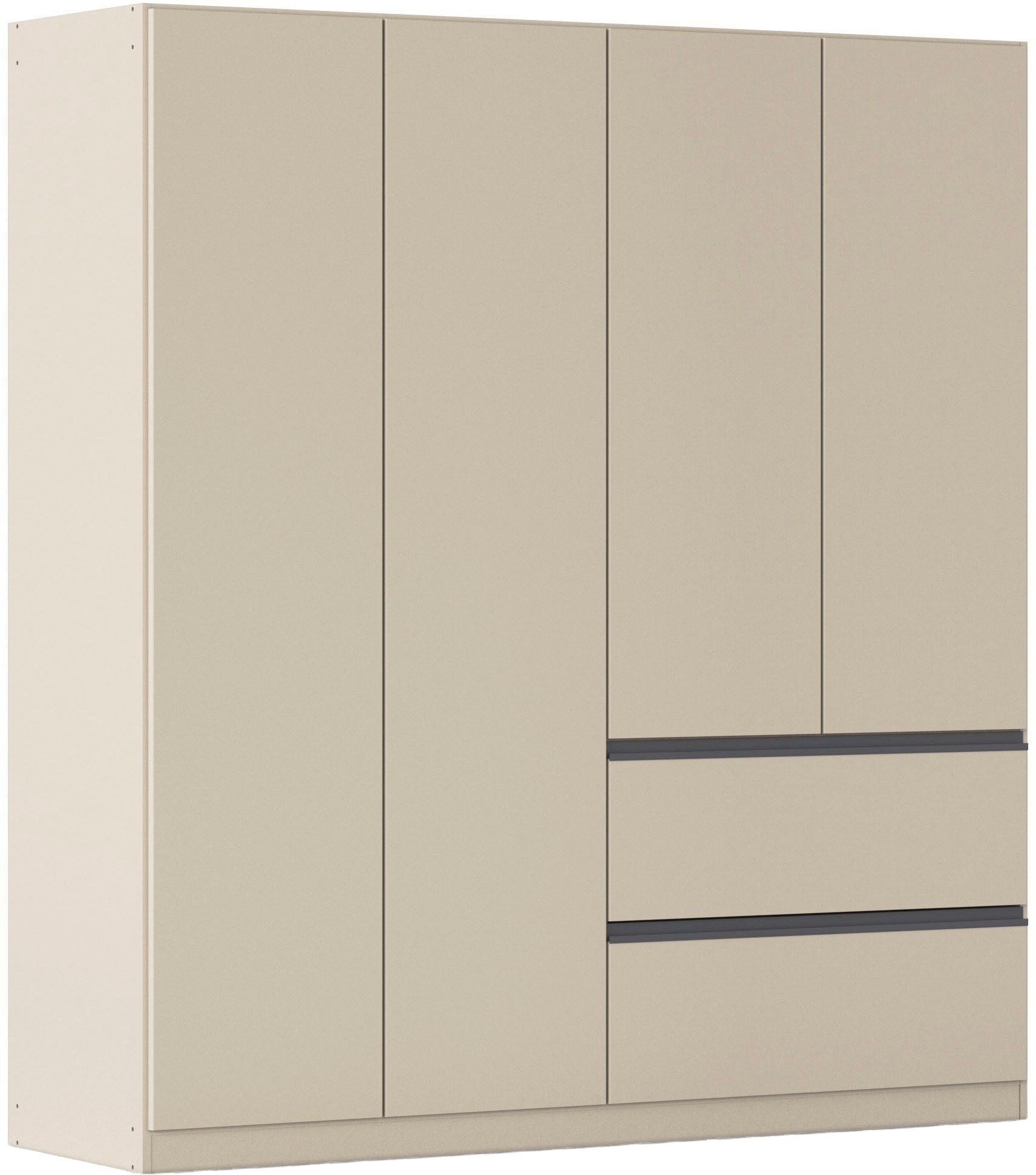 rauch Drehtürenschrank Kleiderschrank Schrank Garderobe COSTA in den Breiten 91/136/181 cm (in 3 Ausstattungen BASIC/CLASSIC/PREMIUM) viel Platz, grifflose Front und Push-to-Open Funktion MADE IN GERMANY