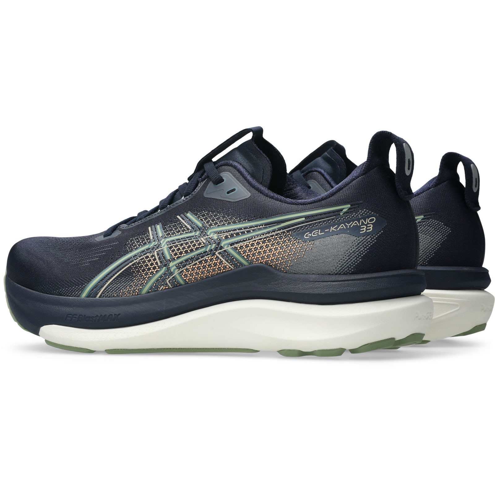 Asics Gel-Kayano 33 Men 1011C167-100 Laufschuh Spitzenmodell in Sachen Halt und Komfort.