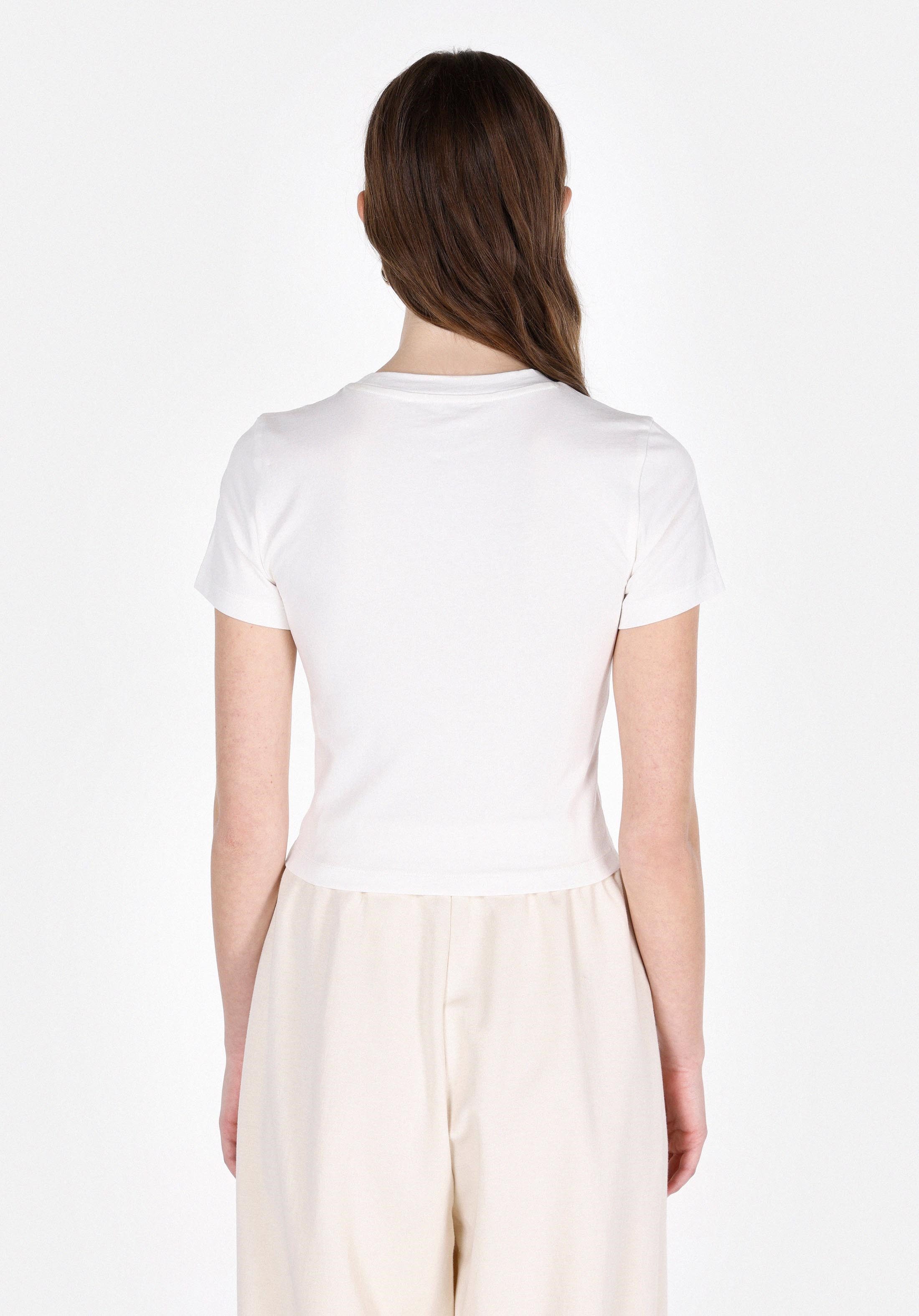 Colins T-Shirt Colins Slim Fit Rundhals bedrucktes Damen-Kurzarm-T-Shirt