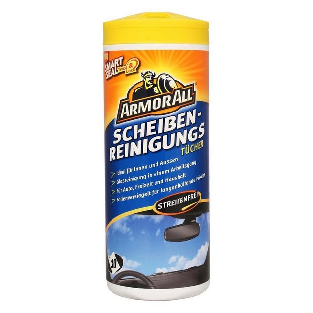 Armor All Armor All Scheiben-Reinigungstücher streifenfrei 30 Tücher (1er Pack) Reinigungstücher