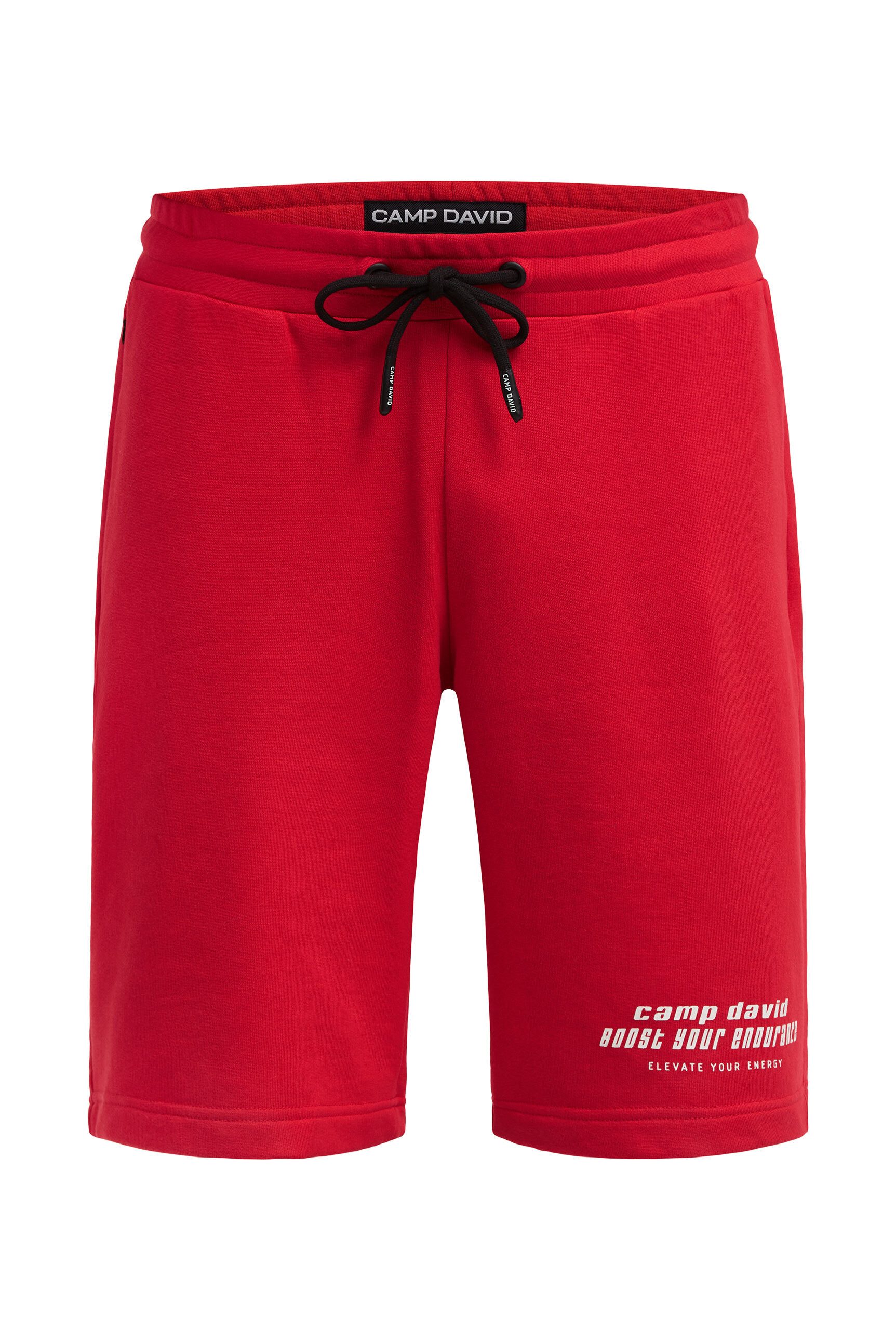 CAMP DAVID Sweatshorts mit Elastikbund & seitlichen Taschen