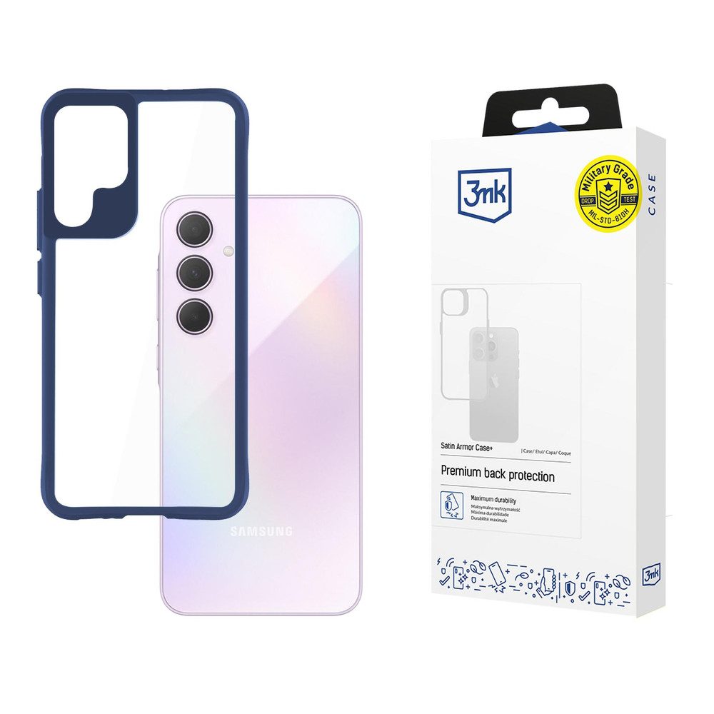 3MK Smartphone-Hülle Handyhülle Panzerhülle Schutzhülle, Panzerhülle, Shock-Pocket, Kantenschutz, satinierter Rahmen